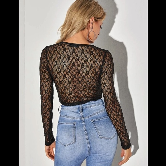 Shein | sexy lace top size small - Picture 3 of 7
